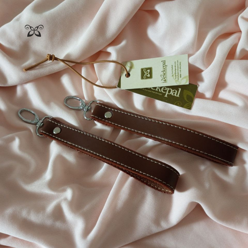 TALI DOMPET STRAP POUCH KULIT SINTETIS TALI PENDEK 15CM AKSESORIS TAS CLUTCH HANDMADE | IDESEKEPAL