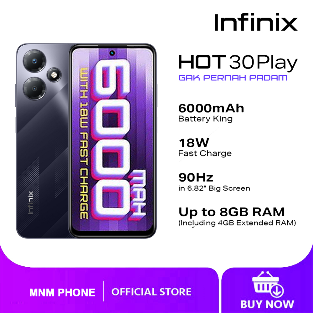 INFINIX HOT 30 30i 30 PLAY - 3/32 - 4/64 - 4/128 - 8/128 GB - GARANSI RESMI