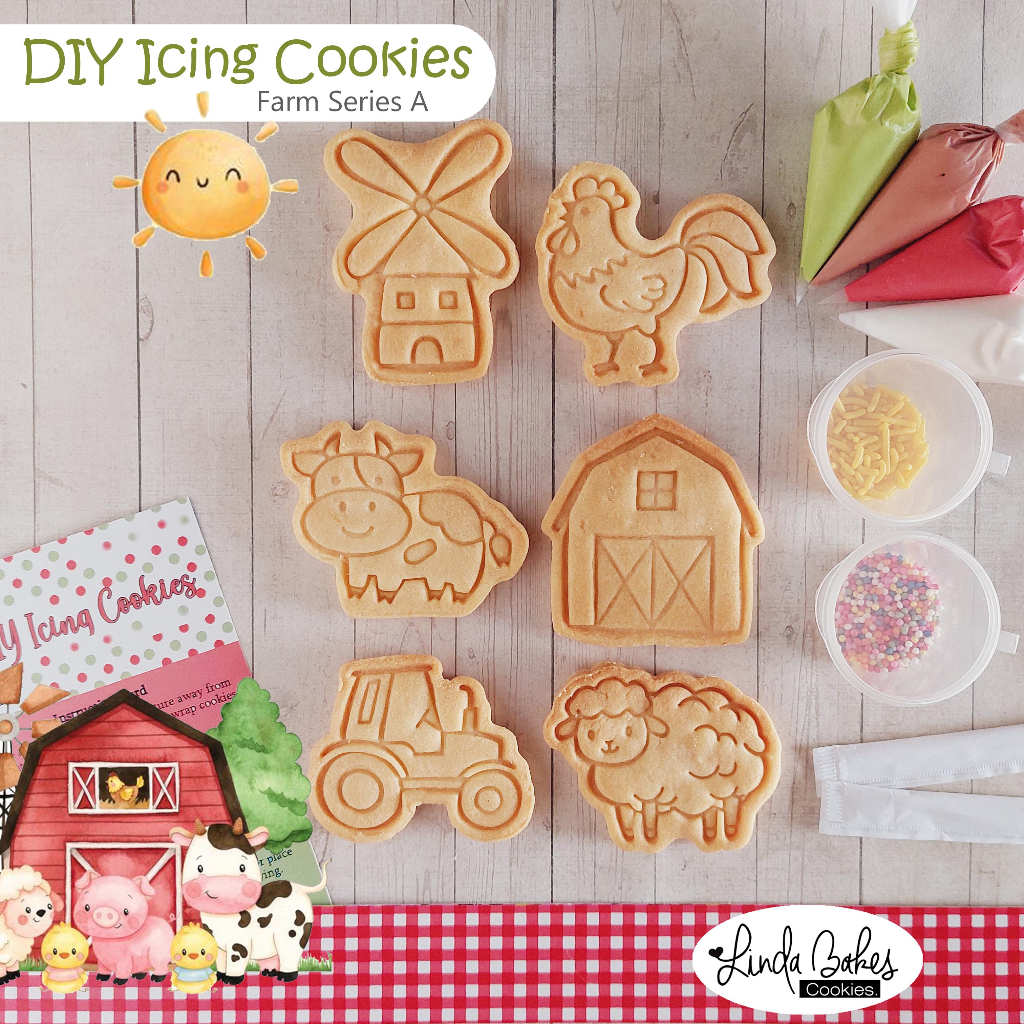 

DIY Icing Cookies/ Decorating/ Kukis Hias/ Kue Kering-Farm A