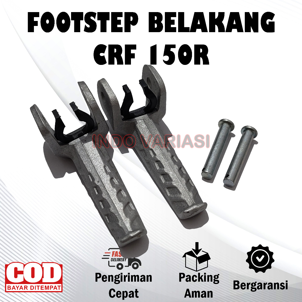 Footstep Belakang CRF 150R Besi Tebal Step Pijakan Kaki Motor