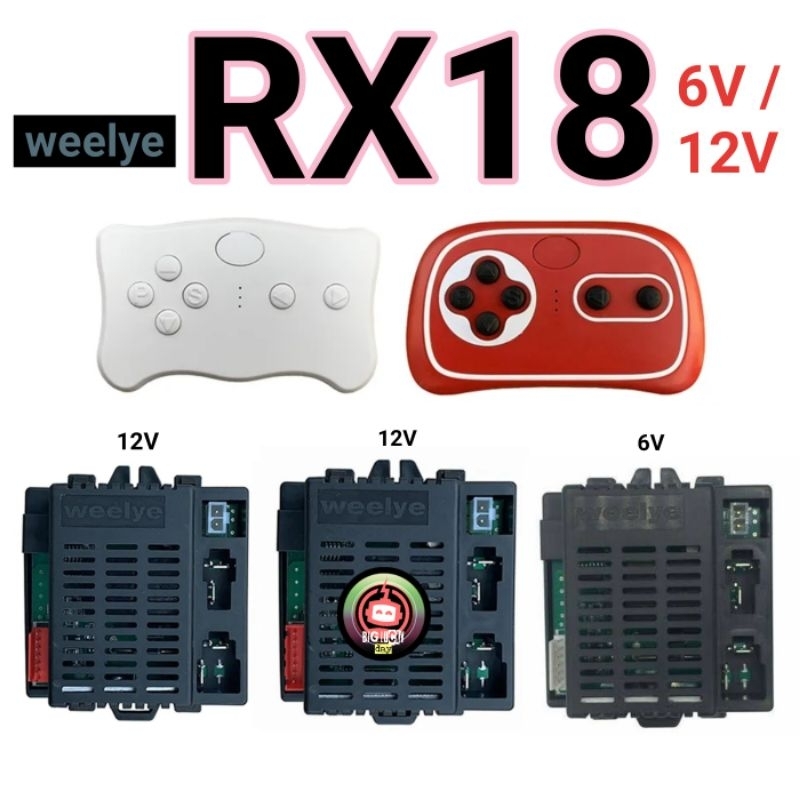 RECEIVER WEELYE RX18 12V / 6V 7PIN SOCKET A / B 80W MOBILAN AKI MODUL IC RESEIVER RECIVER RESIVER RX