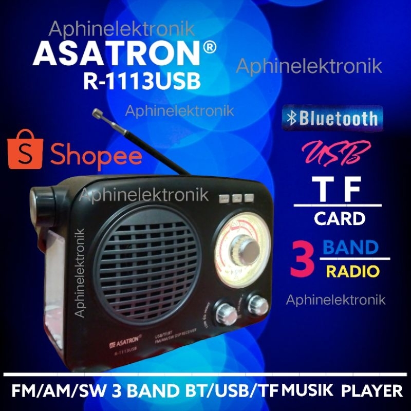 Radio ASATRON R-1113USB Radio Bluetooth Radio 3 Band