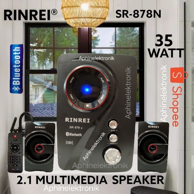 Speaker Rinrei SR-878N Speaker bluetooth Speaker Aktif