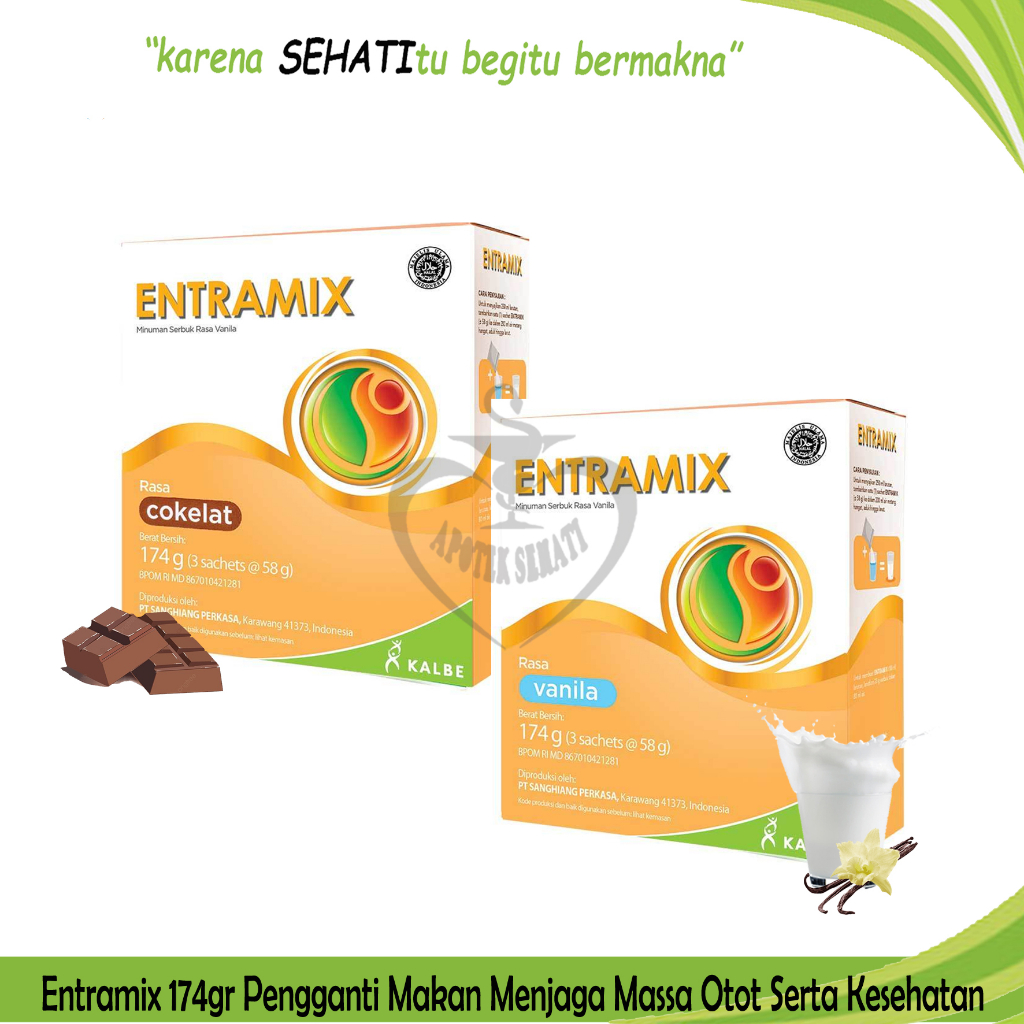 

Entramix Vanila Coklat 174 Gram Susu Nutrisi Suplemen Makanan Nafsu Makan