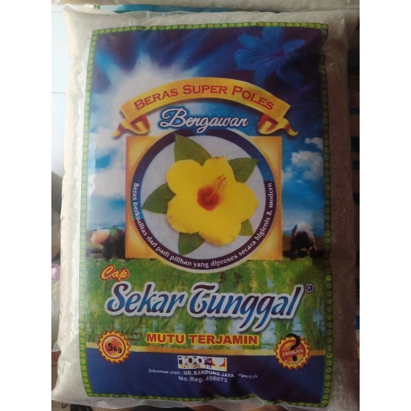 

Beras Sekar tunggal bengawan 5Kg