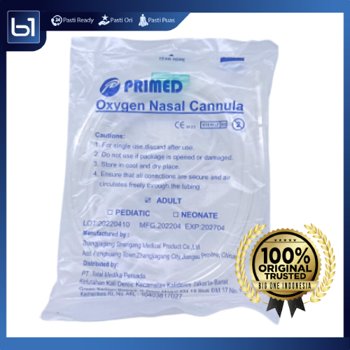 Selang Hidung Nasal Kanula Oksigen Dewasa, Medical Oxygen Nassal Cannula Adult, Selang Hidung Anak B