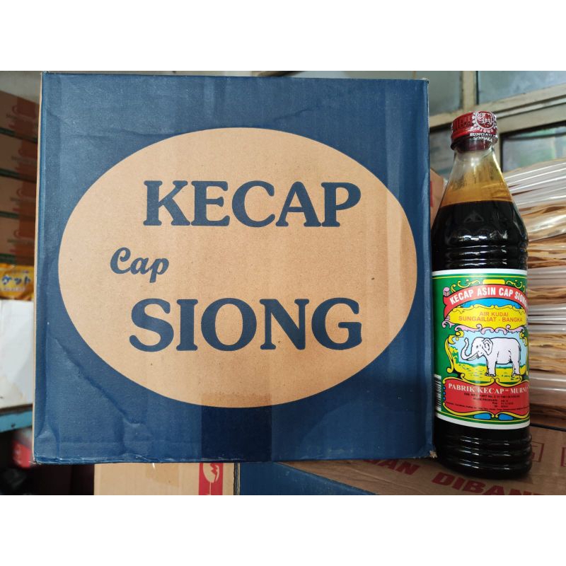 

KECAP BANGKA GAJAH / SIONG 620ML PER DUS ISI 12