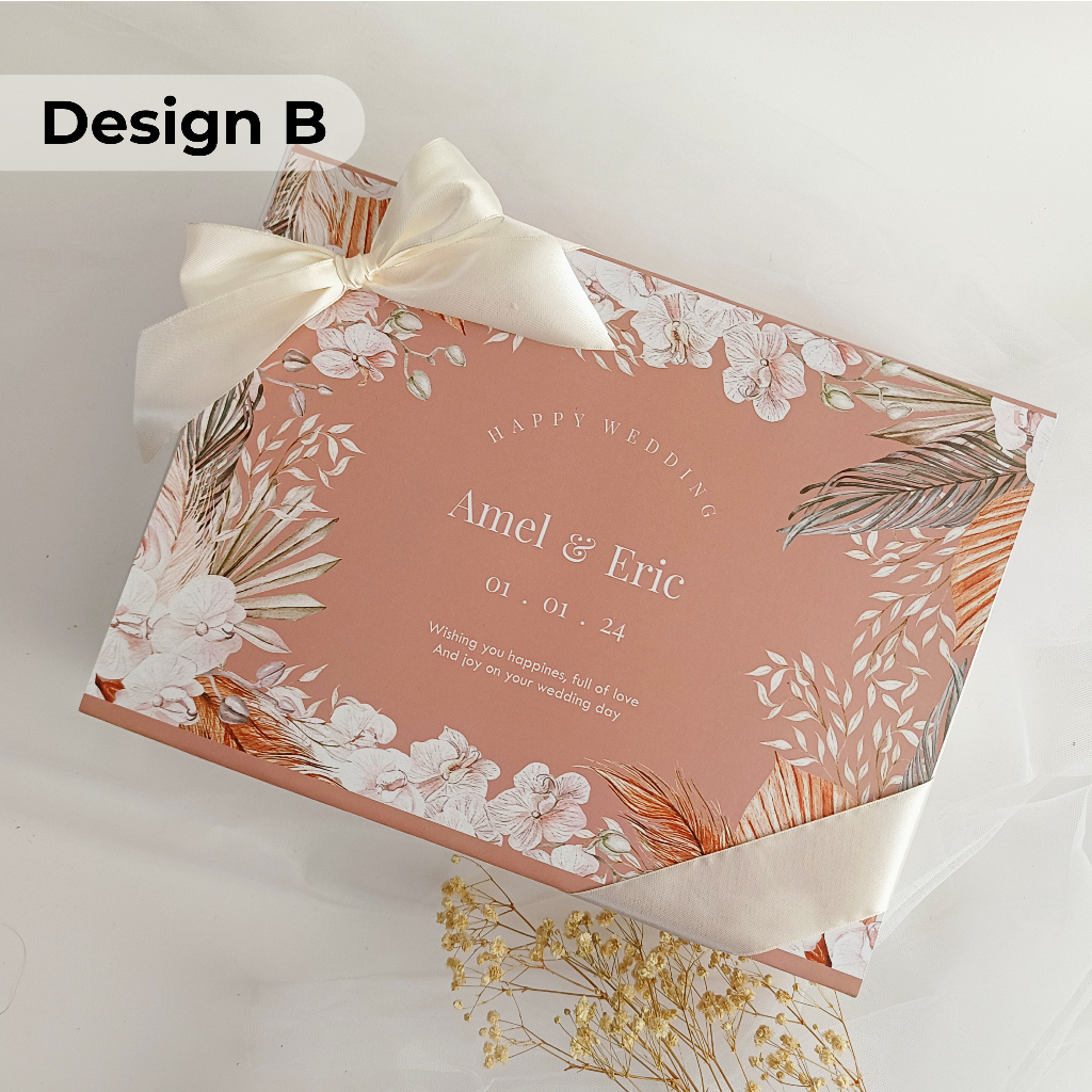 Hampers Handuk Couple Pasangan Gift Set Box Handuk Hampers Wedding Pernikahan Wedding Gift