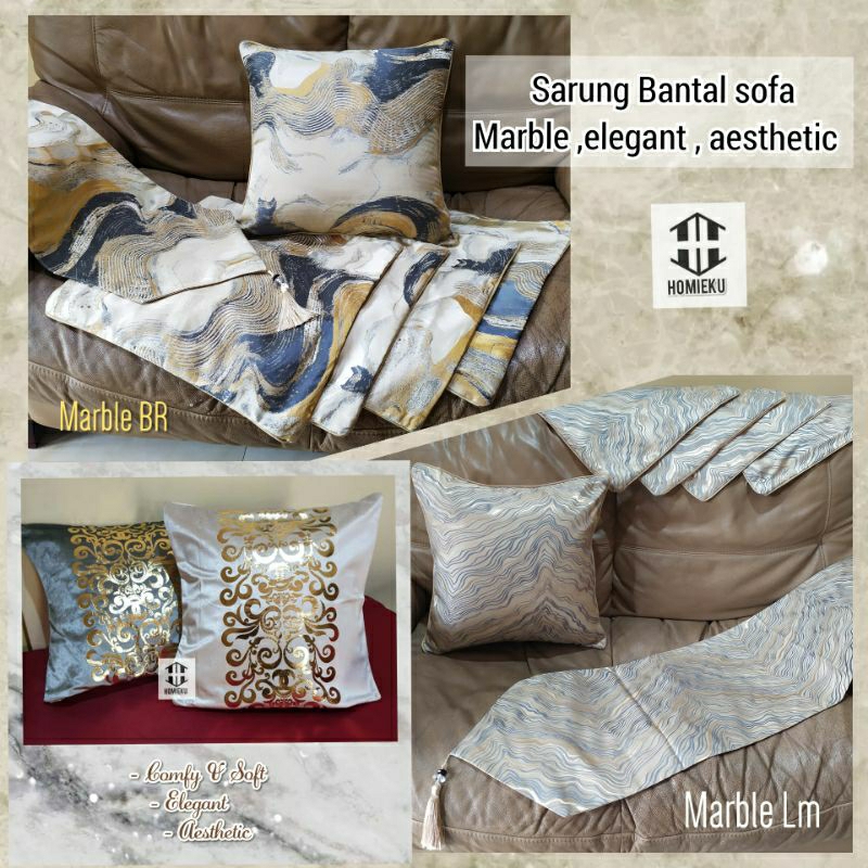 Sarung Bantal Sofa Set Minimalis Mewah