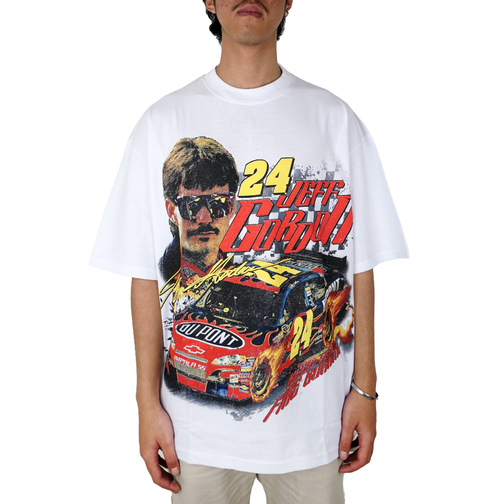 NASCAR JEFF GORDON 24 WHITE OVERSIZED SHIRT // BAJU KAOS NASCAR PUTIH