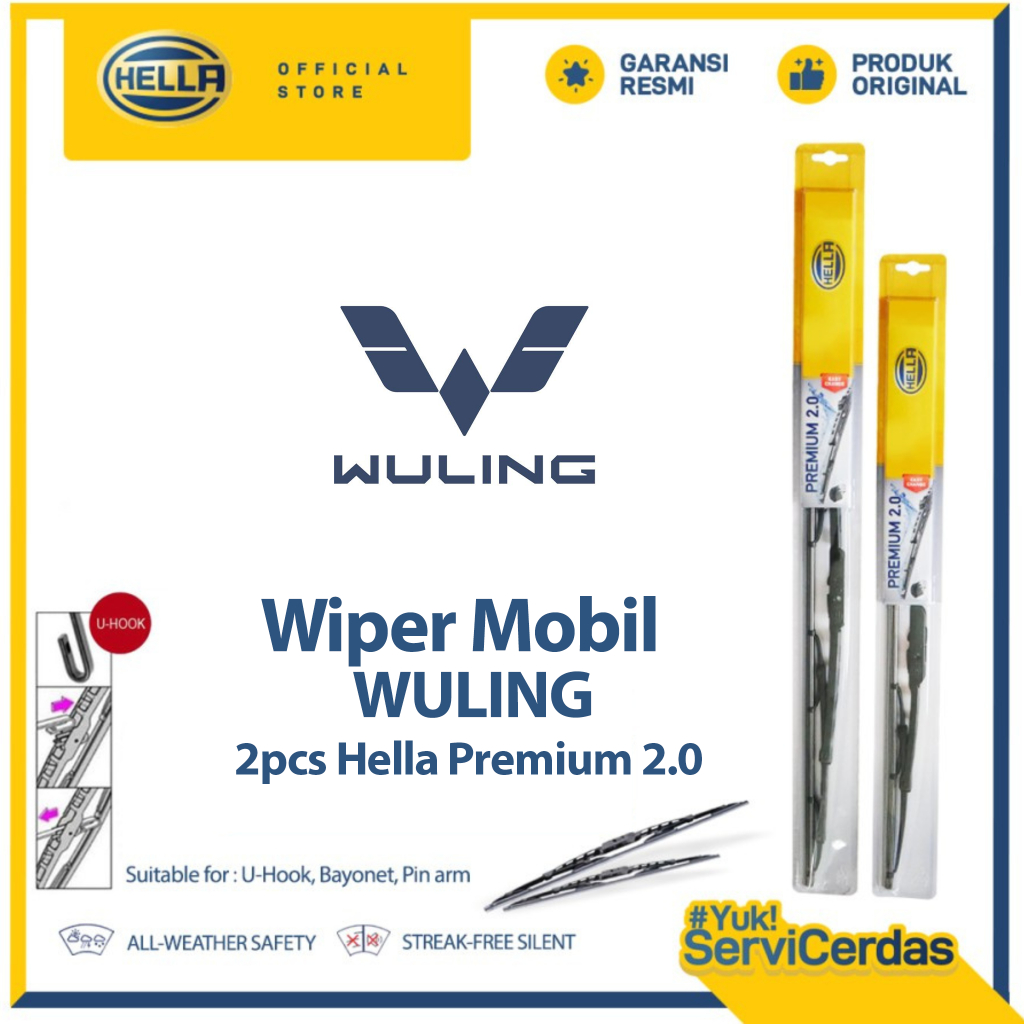 Wiper Mobil Wuling - HELLA Premium 2.0