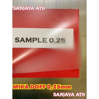 

mika doff 0.25mm A4 DAN F4 isi 20 lembar RJ4