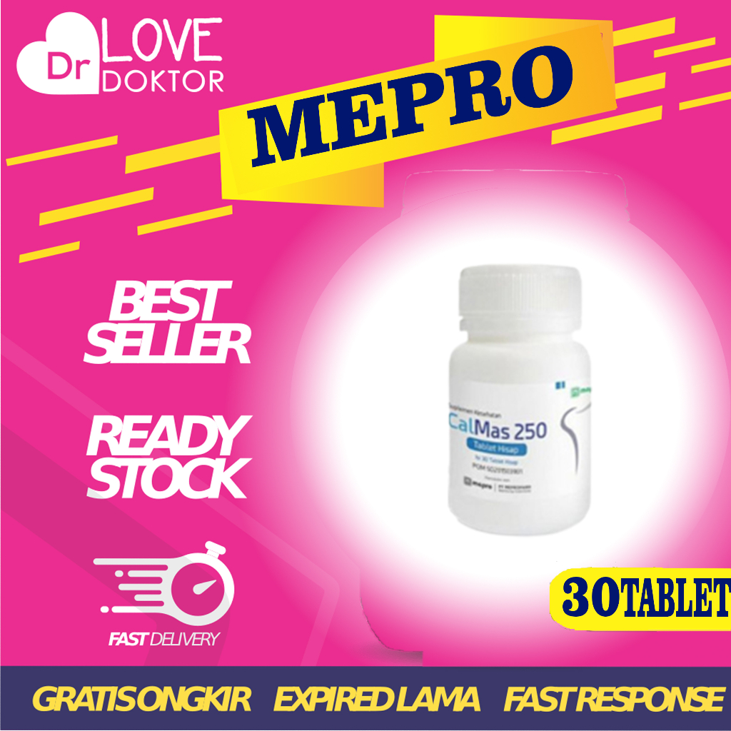 CALMAS CAL MAS 250MG SUPLEMEN KESEHATAN PENINGGI BADAN 30 TABLET HISAP