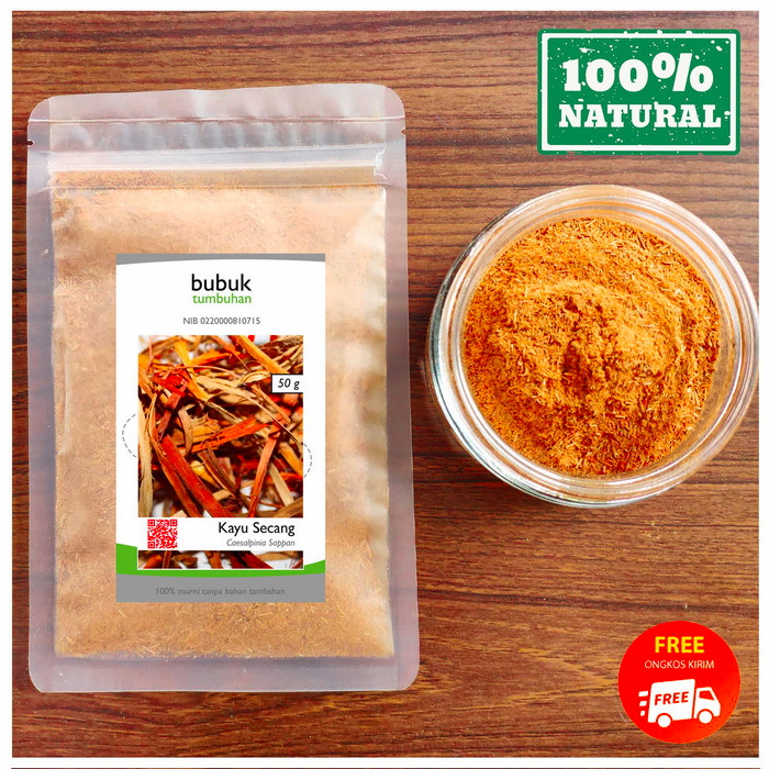 

BUBUK KAYU SECANG 500 g Serbuk Kayu Merah PREMIUM QUALITY Caesalpinia sappan