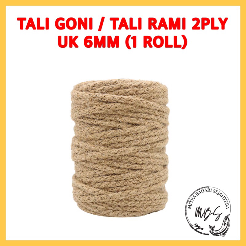 

TALI GONI / TALI RAMI 2PLY UK 6MM (1 ROLL 100 METER)