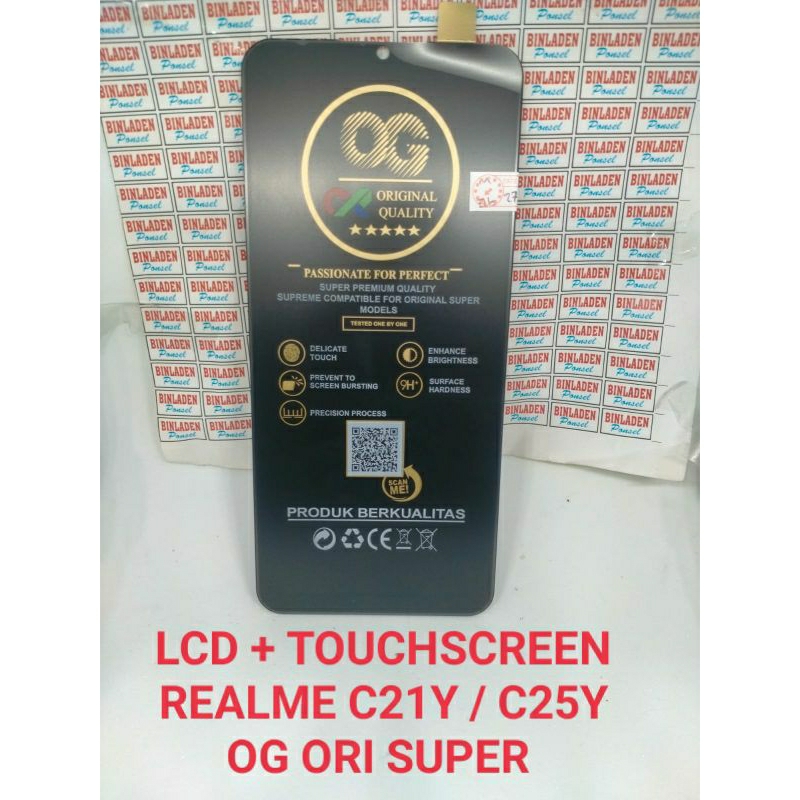 LCD + TOUCHSCREEN REALME C21Y / C25Y OG ORI SUPER