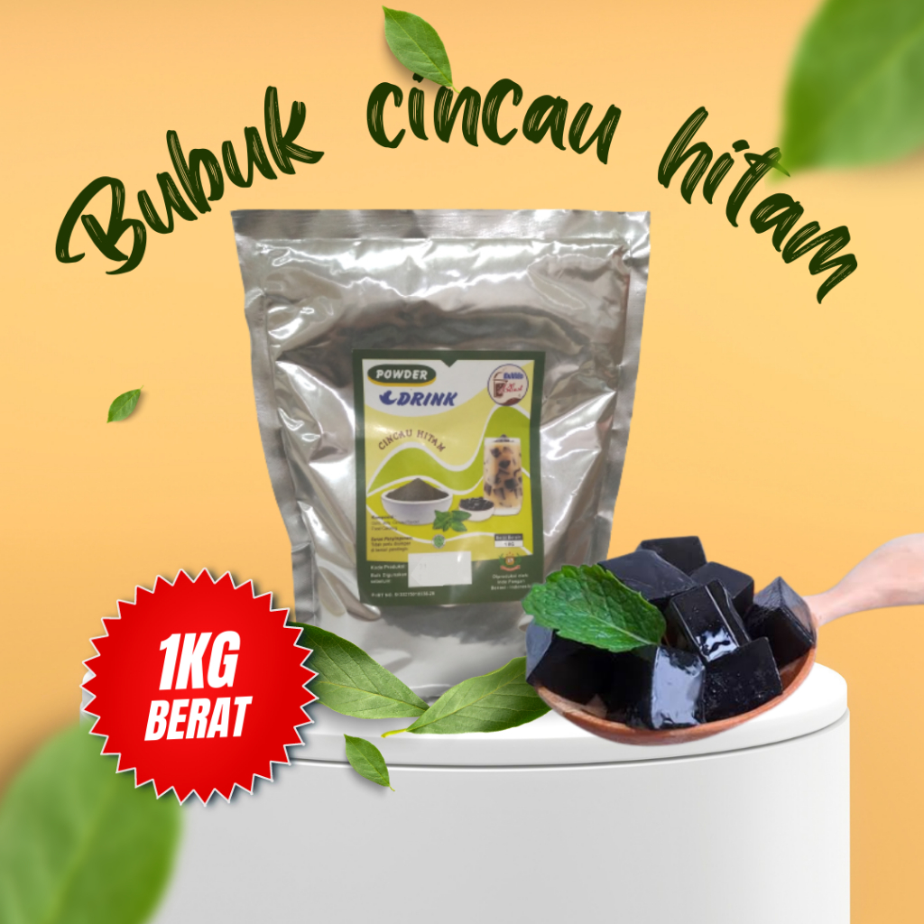 

Powder Cincau Hitam (Grass Jelly) PREMIUM kemasan 1 kg