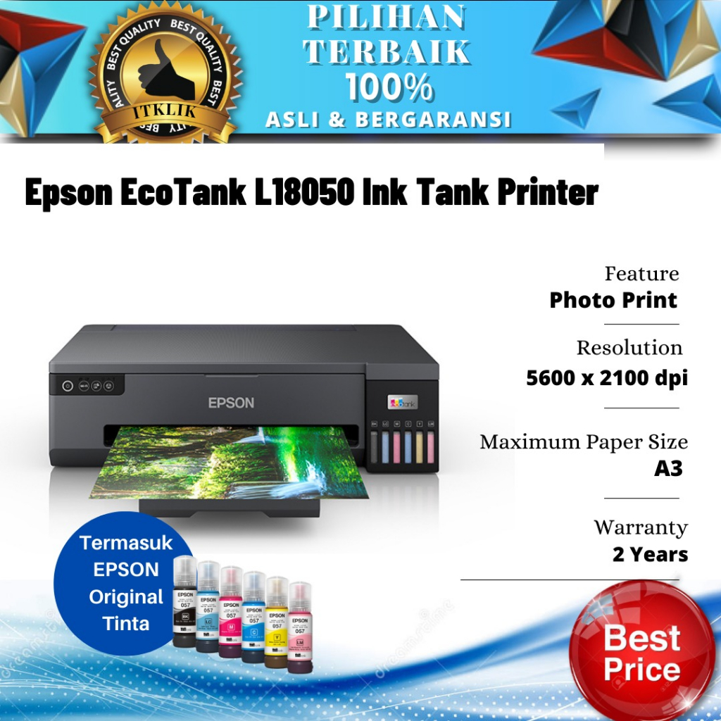 Printer EPSON L18050 A3 / A3+ Ink Tank Wireless