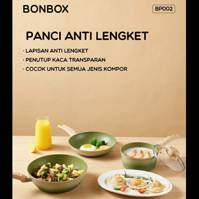 Bonbox Panci Set 3 Pcs Anti Lengket