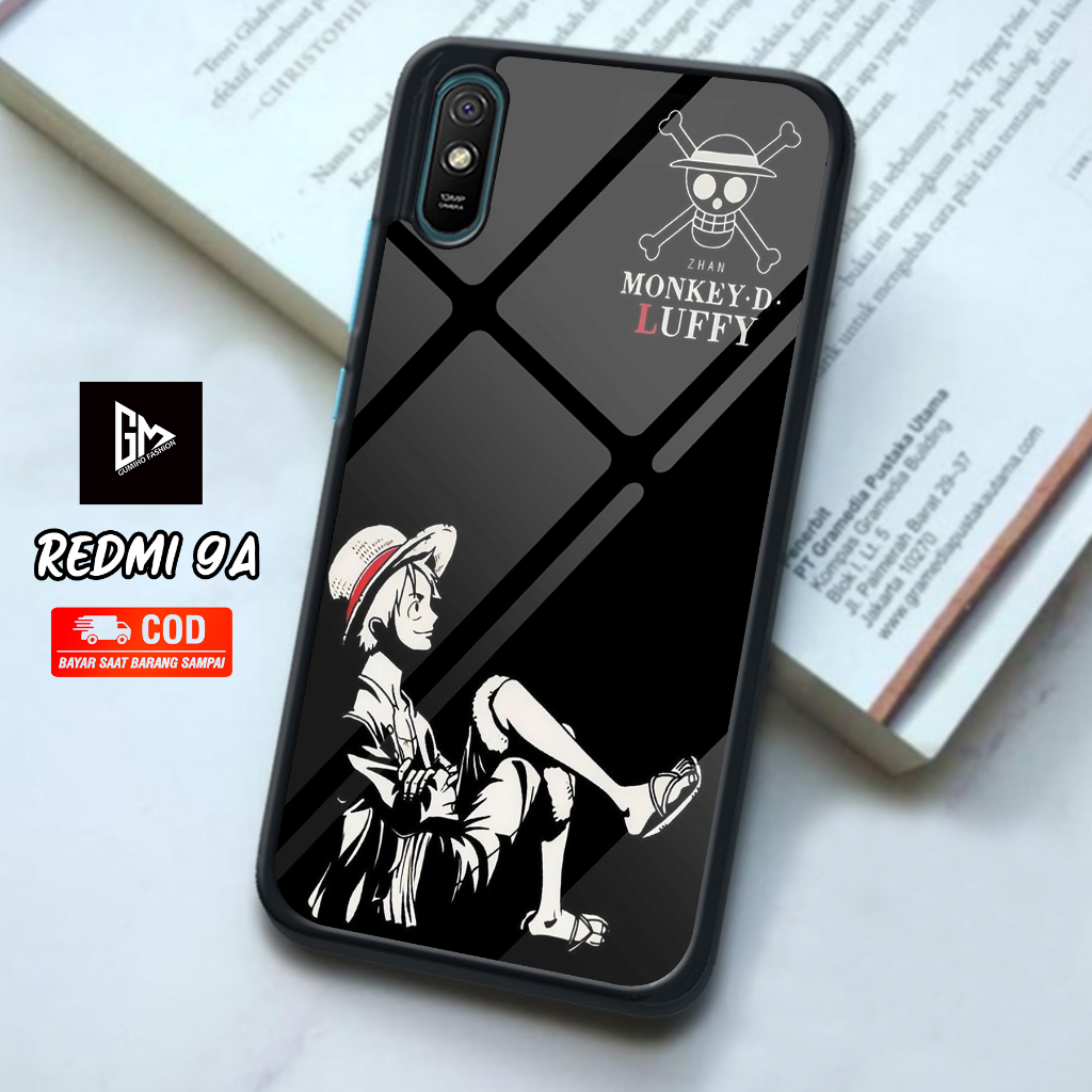 Case Kilau Glossy XIAOMI REDMI 9A terbaru Fashion Casing ANIME ONE PIECE - Pelindung Hp Hardcase Sof