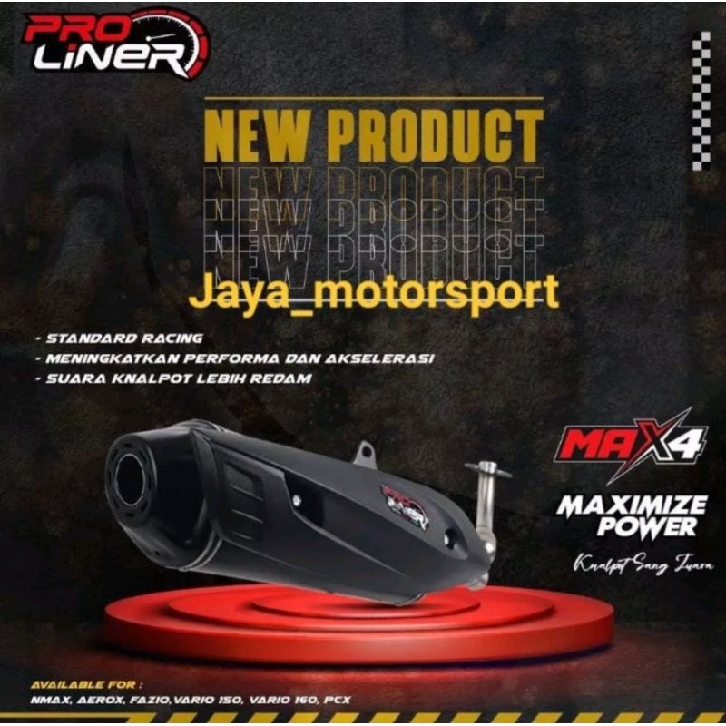 Knalpot Proliner-standard racing Vario125-vario150-Aerox OLD-Nmax Old original Proliner
