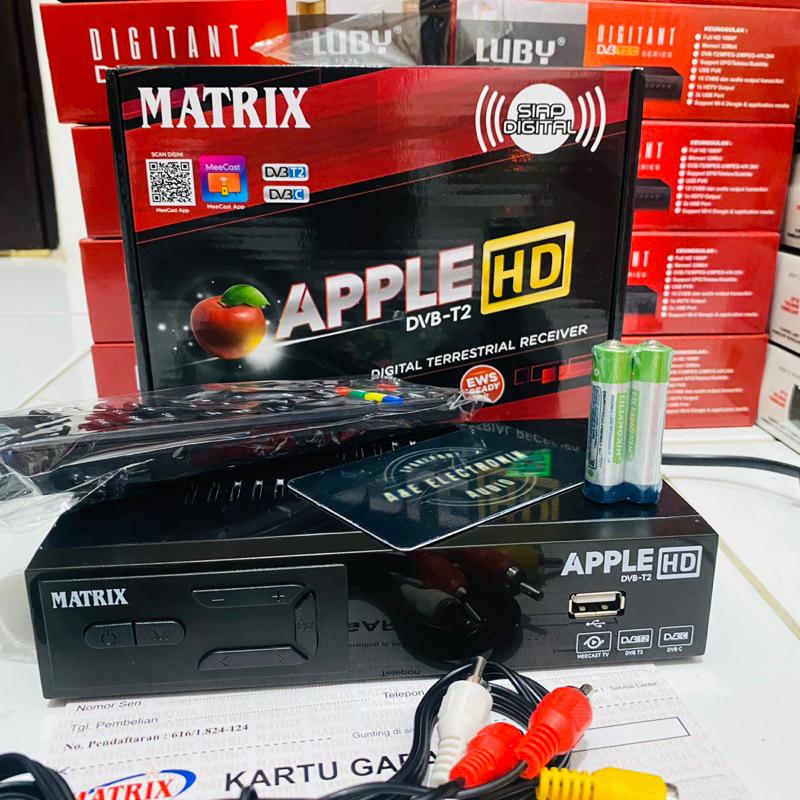 Set Top Box DVB T2 Matrix Apple Bisa Youtube & IPTV