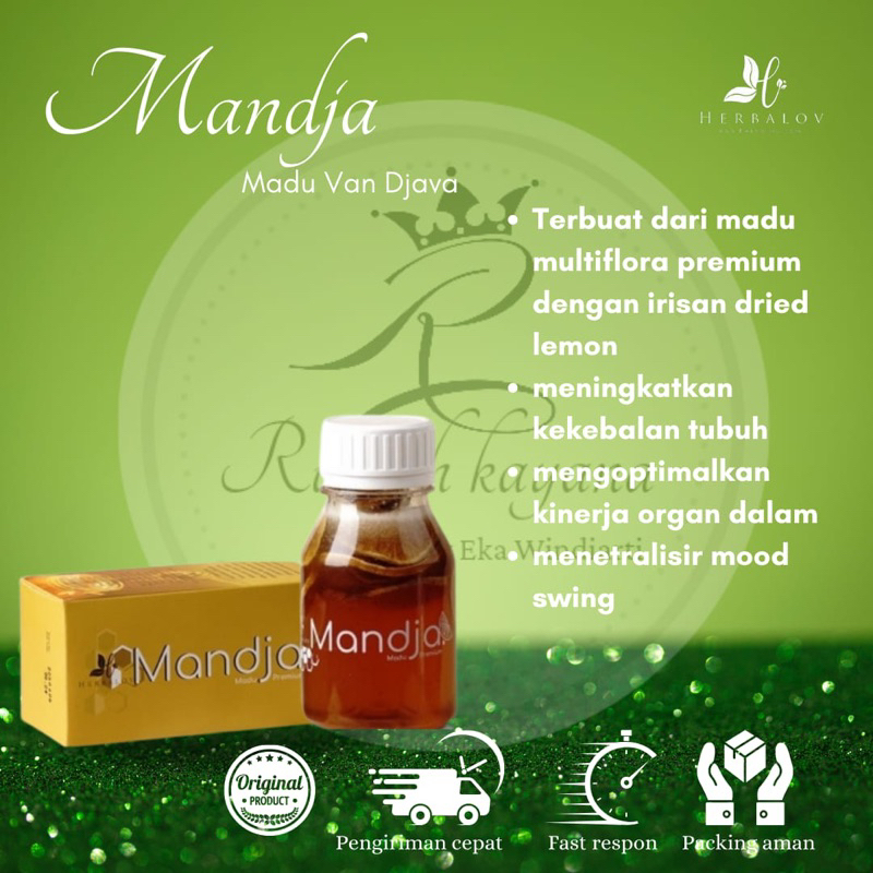 

HERBALOV | MADU MANDJA | MADU MULTIFLORA 100% MADU ASLI DENGAN DRIED LEMON