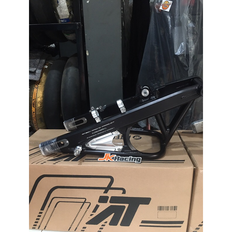 ARM AITECH HITAM LIST SILVER KAWASAKI NINJA RR ORIGINAL 100%