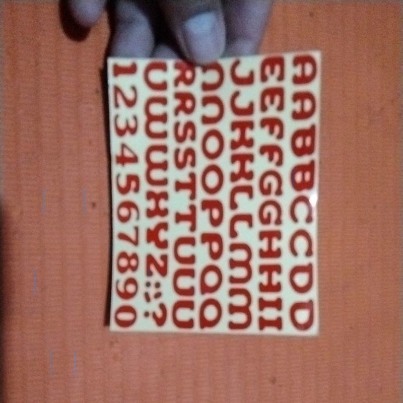 

Stiker Cutting Abjad Kecil.