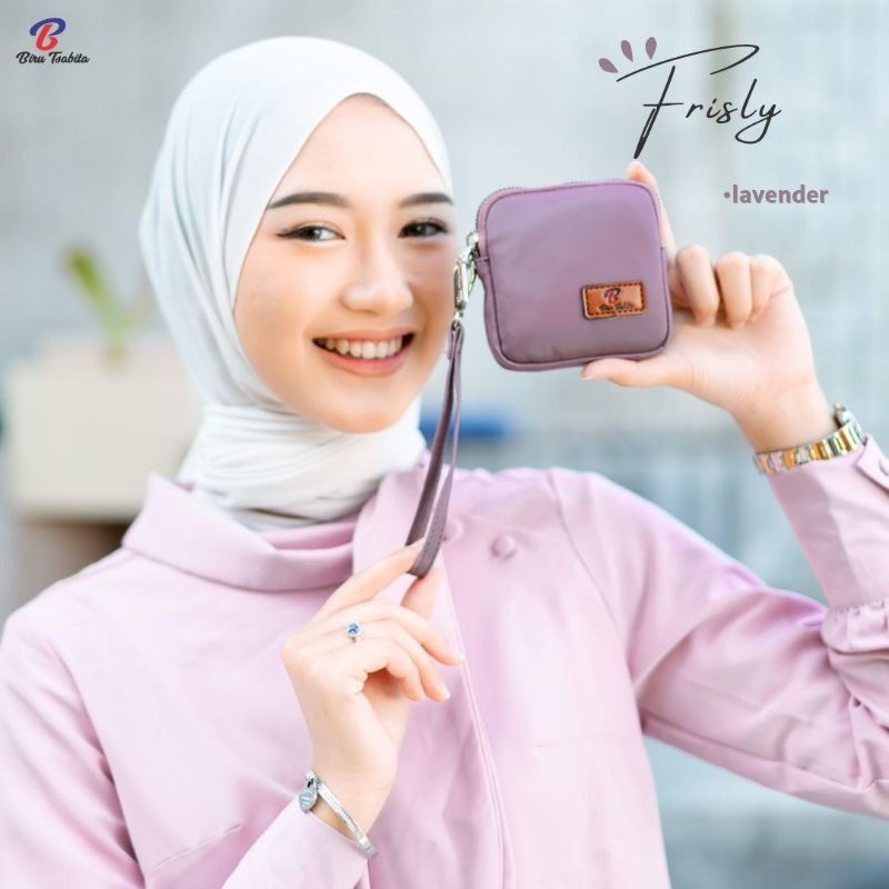 POUCH FRISLY BIRU TSABITA / POUCH WANITA / POUCH BIRU TSABITA / DOMPET WANITA / DOMPET KOIN