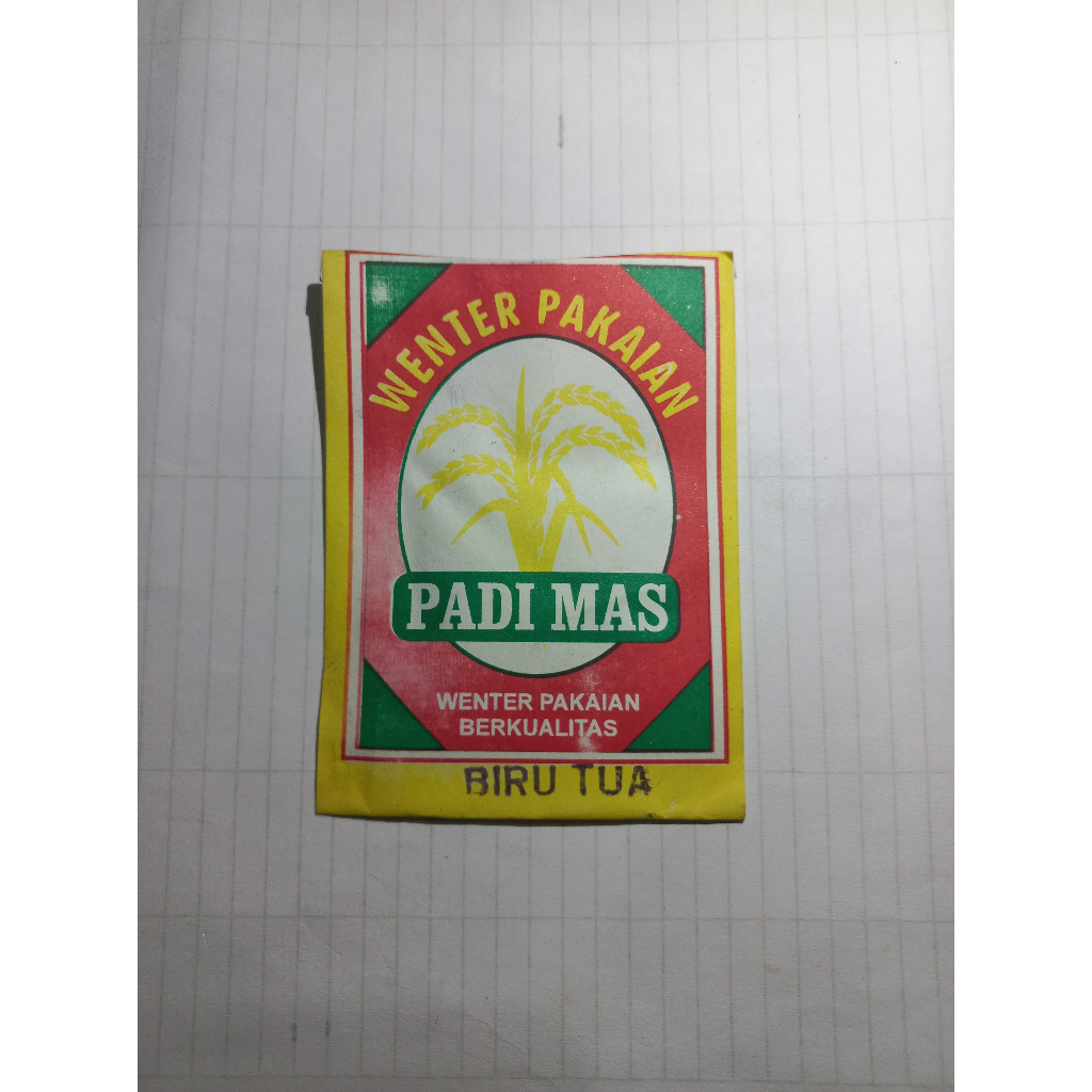 (Wantex BIRU TUA) PADI MAS Pewarna Pakaian Premium [BIRU TUA]