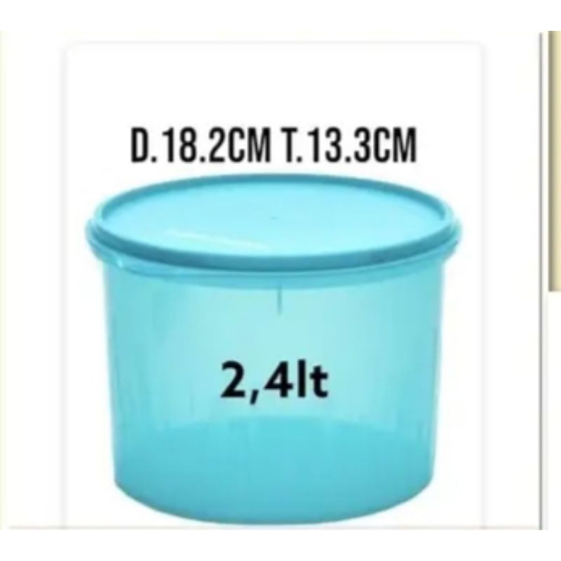 texture canister 2.4L tupp toples