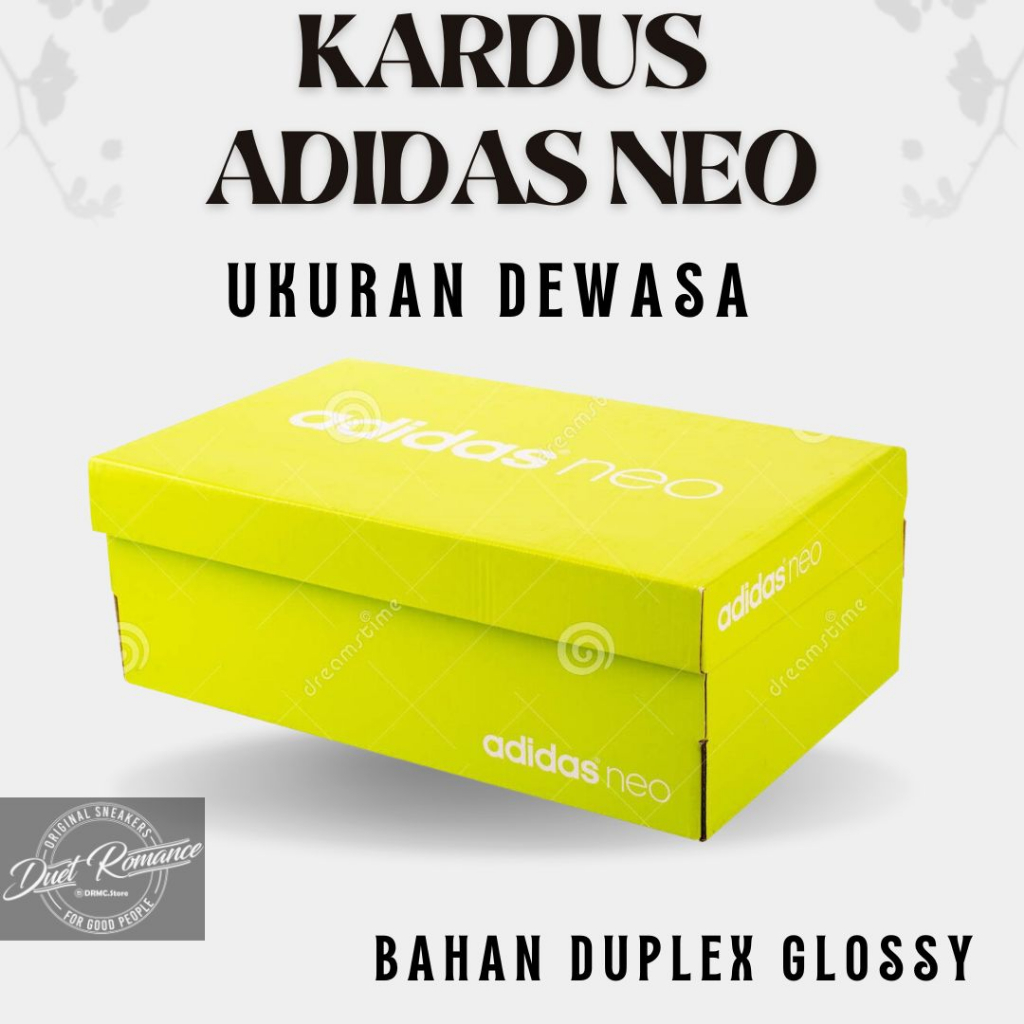 

Dus / Kardus / Box / Inner Box / Tempat Sepatu Adidas Neo Hijau DUPLEX GLOSSY