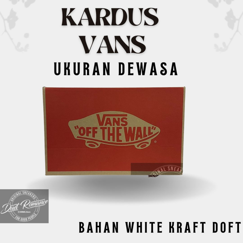 BOX DUS INNERBOX KOTAK SEPATU VANS OFF THE WALL TERMURAH KRAFT DOFT ukuran besar