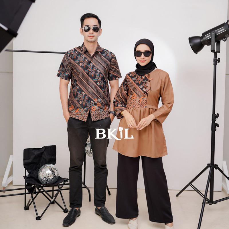 Blouse Batik Kombinasi Motif Seno Pita