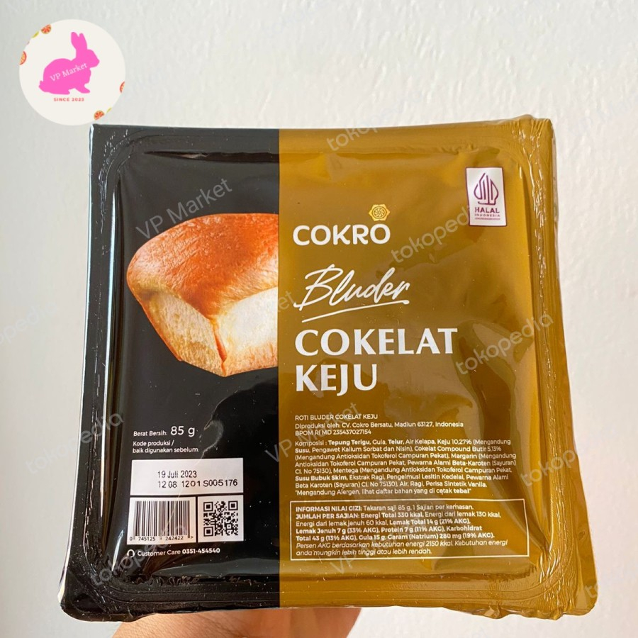 

Roti Bluder Cokro Rasa Cokelat Keju