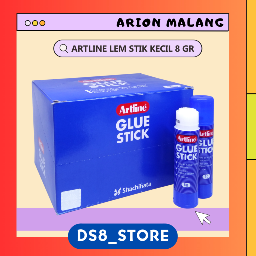 

Lem Kertas / Glue Stick EG-8 Kecil 8 gr ARTLINE