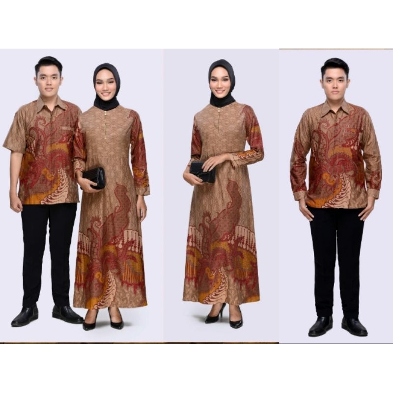 QNUNBATIK COUPLE BATIK KELUARGA/FAMILY GAMIS MUSLIM