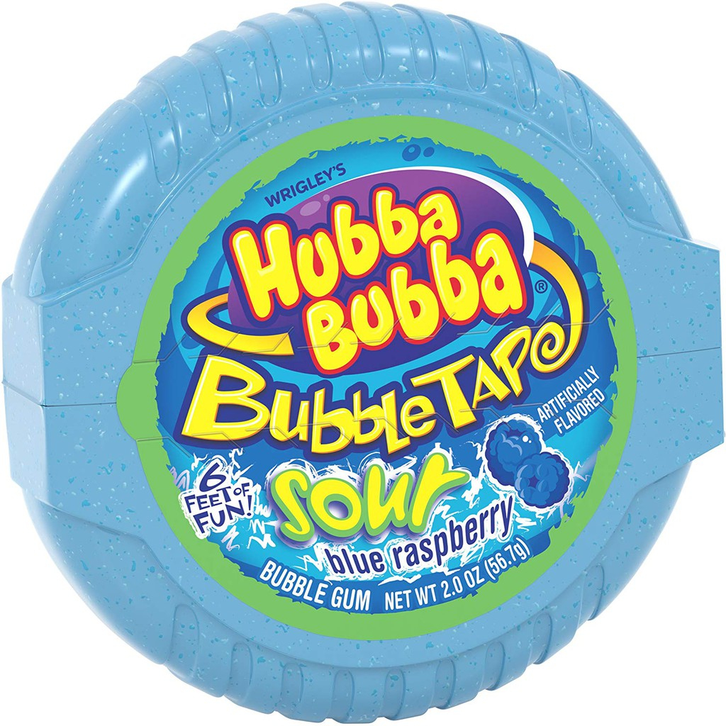 

HUBBA BUBBA Bubble Tape Gum Rolls 2 oz | Permen Karet 56,7 gram - Sour Bluerasp