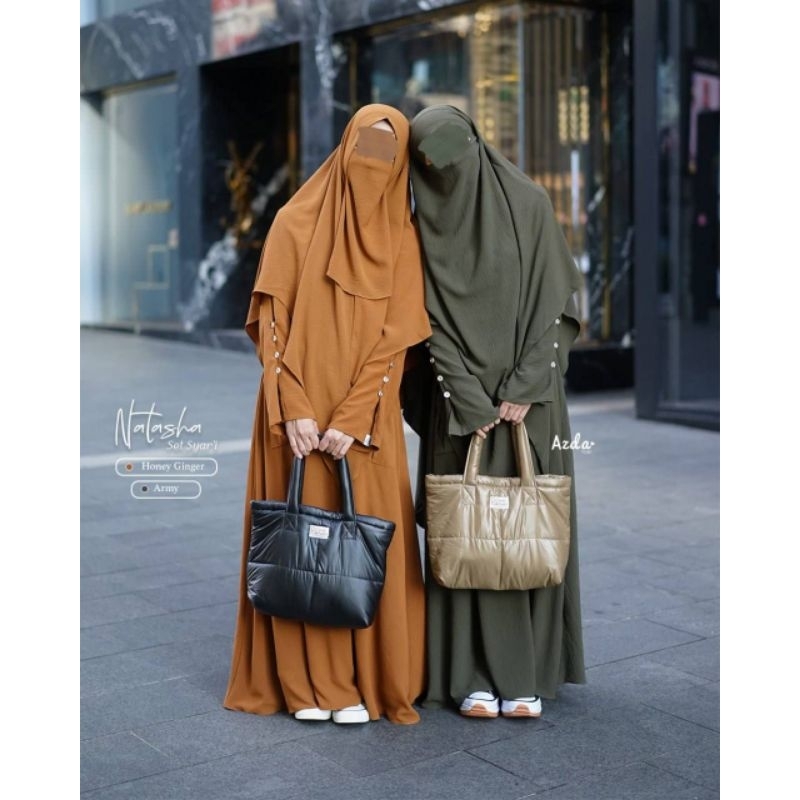 Set Natasha By Azda Indonesia -  Gamis Set Hijab Syari