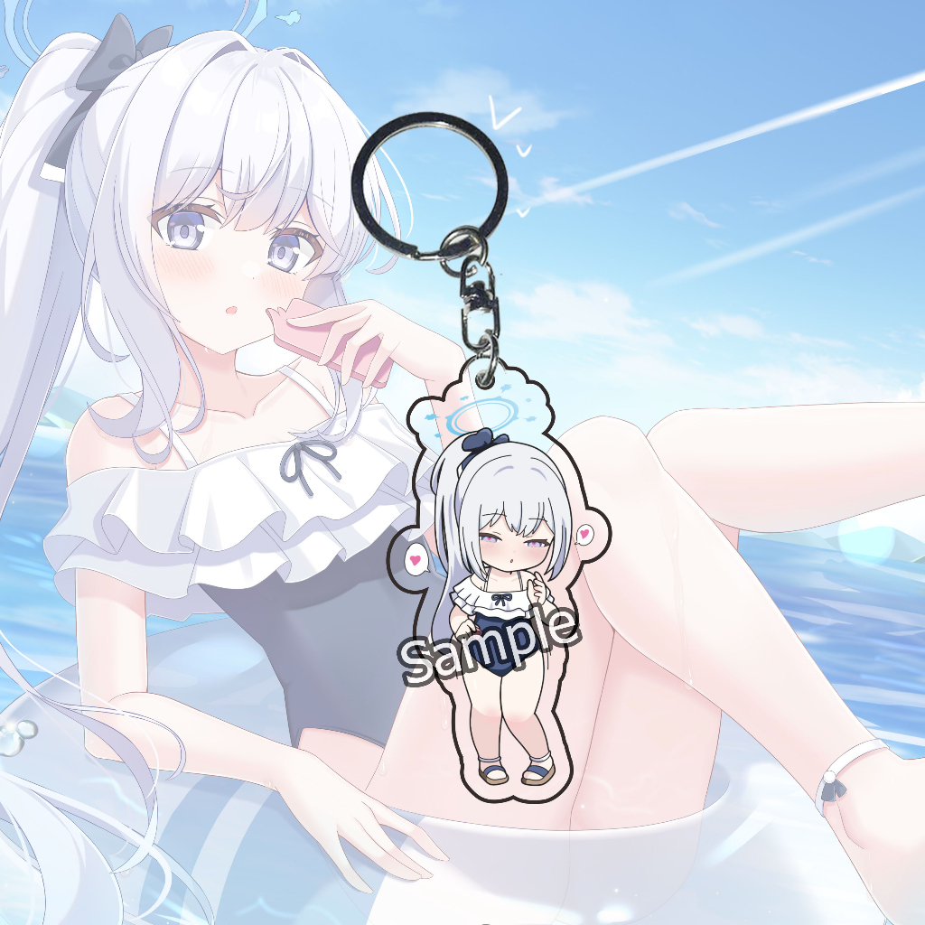 Gantungan Kunci Blue Archive tsukiyuki miyako - Key Chain - Strap hp - Pinch strap - Gantungan Hp - 