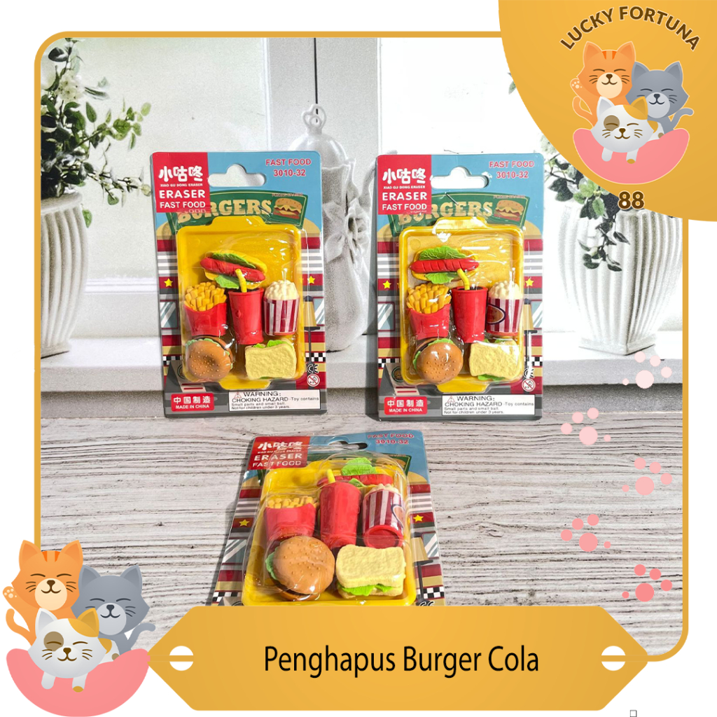 

Penghapus Burger cola Penghapus makanan cepat saji unik Penghapus makanan cepat saji lucu Penghapus bentuk makanan FastFood Penghapus model makanan cepat saji