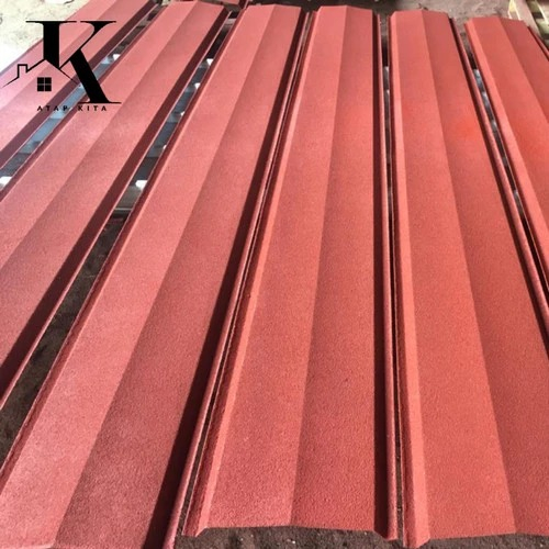 Nok Spandek Pasir 0,3mm / Talang Jurai 3m / Talang Spandek / Nok Atap