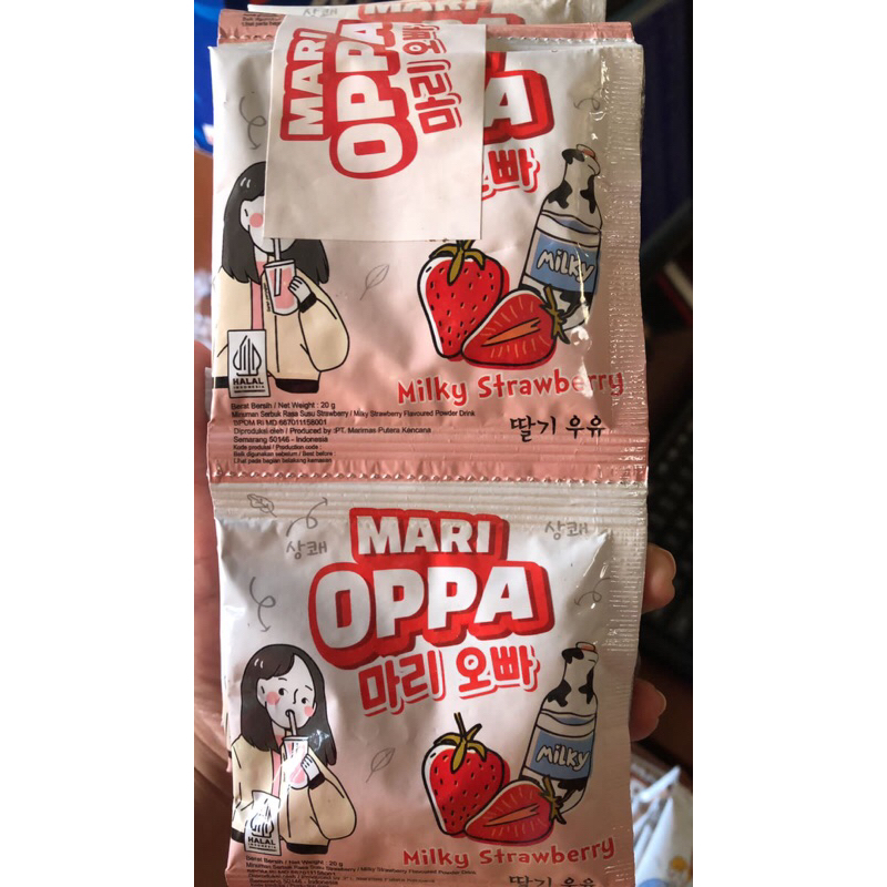 

Mari Oppa Minuman Serbuk 20gr (1 Renceng isi 10+2)