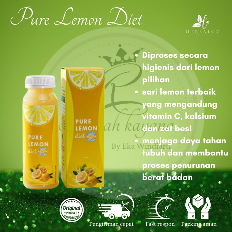 

HERBALOV | PURE LEMON DIET HERBALOV |100% SARI LEMON PILIHAN | MEMBANTU MENURUNKAN BB DAN MENDETOX TUBUH