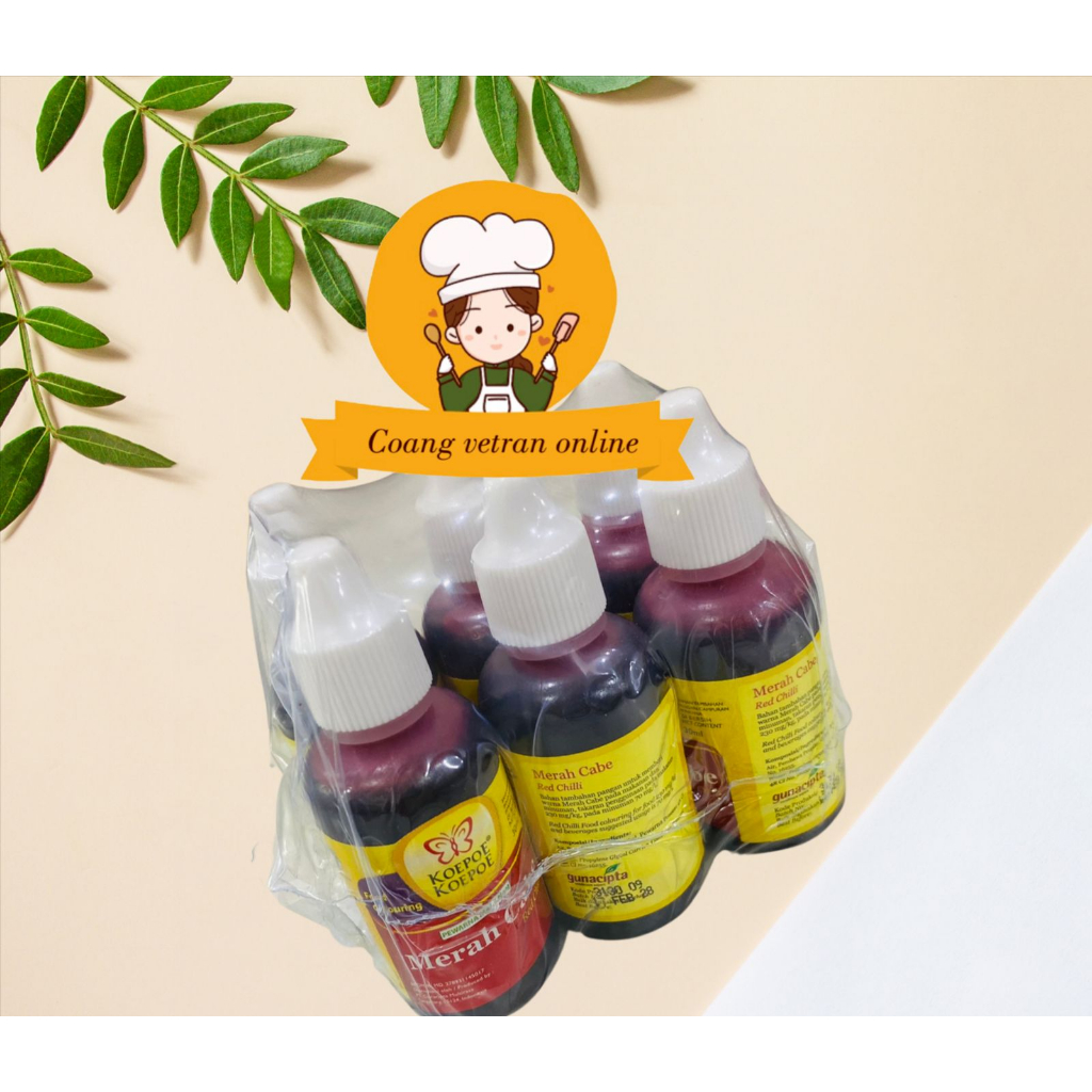 

koepoe-koepoe pewarna merah cabe 30 ml