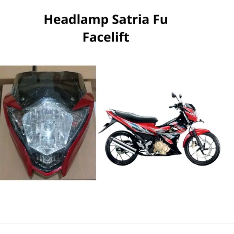 Batok Satria Fu Facelift 2013 2014 2015 Headlamp Kepala Satria Fu Facelift Fullset