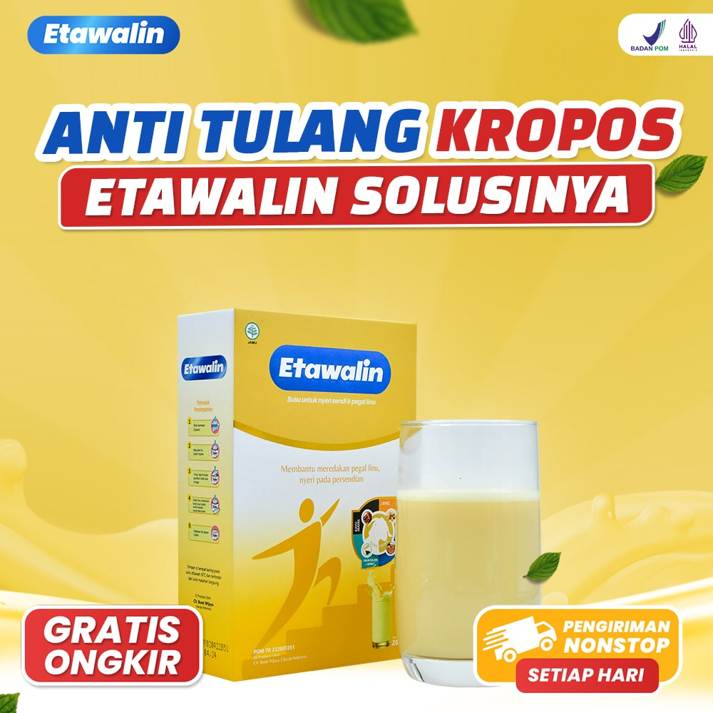 

ETAWALIN - Original Susu Kambing Etawa Susu Kambing Etawa Tingkatkan Kepadatan & Kesehatan Tulang Sendi Susu Anti Asam Urat Rematik Reumatik Nyeri Sendi 200gr