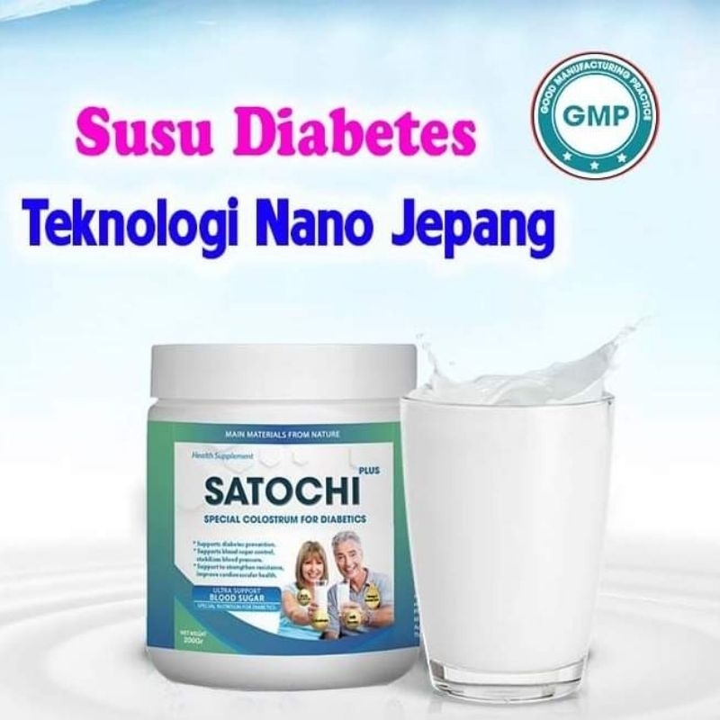 

Susu Satochi Kolostrum khusus untuk penderita Diabetes.Teknologi Nano Jepang.