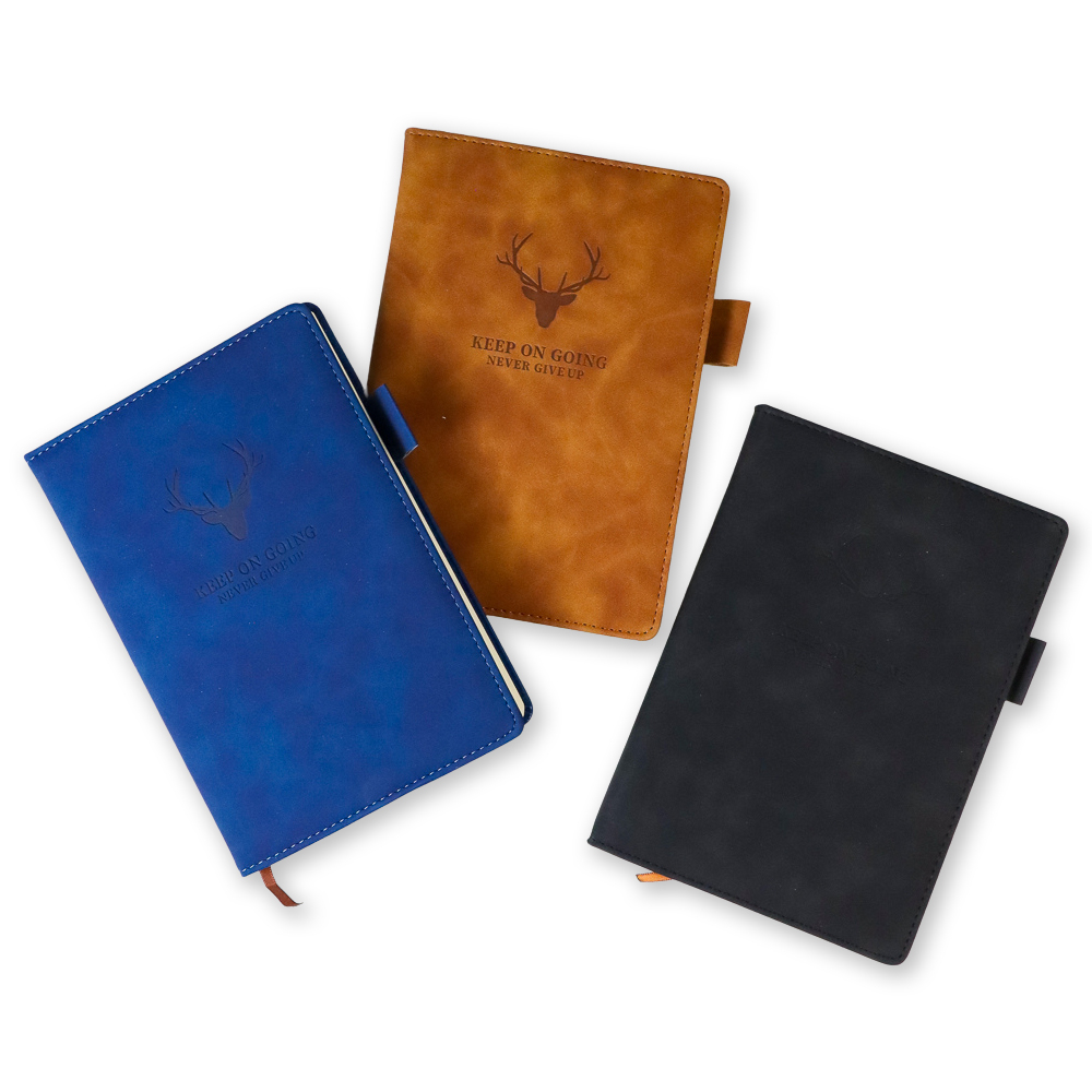 

Notebook Sarung Kulit A5 Buku Agenda Catatan Kerja Meeting Planner Diary Cover Kulit Tebal Kertas A5